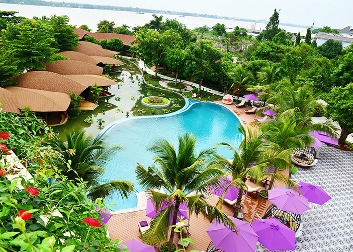 Combo 4N3Đ Nghỉ Dưỡng Cồn Khương Resort 4* Đậm Chất Miền Tây Nam Bộ